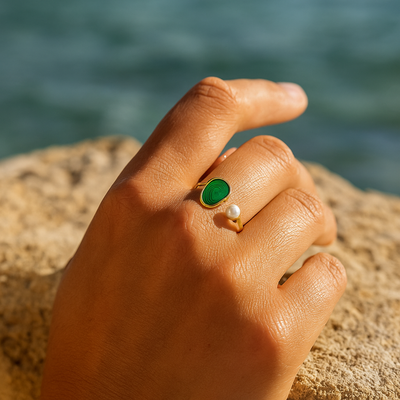 Lylia™ | Bague en Argent 925 Inspirée des Océans
