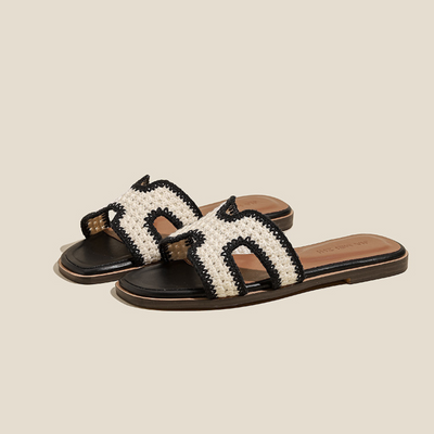 ÉLISE™ | Sandales Élégantes Raphia