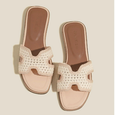 ÉLISE™ | Sandales Élégantes Raphia