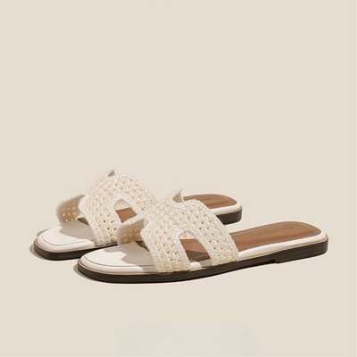 ÉLISE™ | Sandales Élégantes Raphia