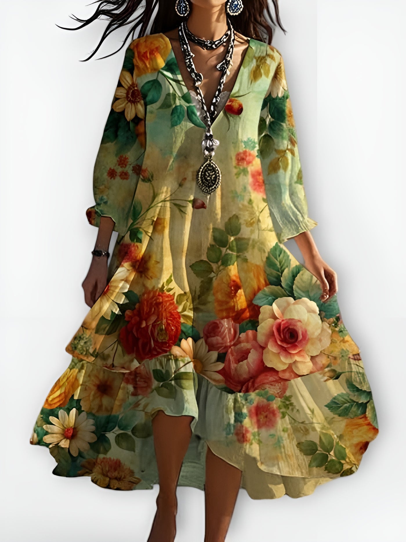 Marina™ | Robe Fleurie Vintage