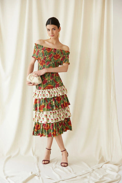 Maylis™ | Robe Midi Multicolore Chic