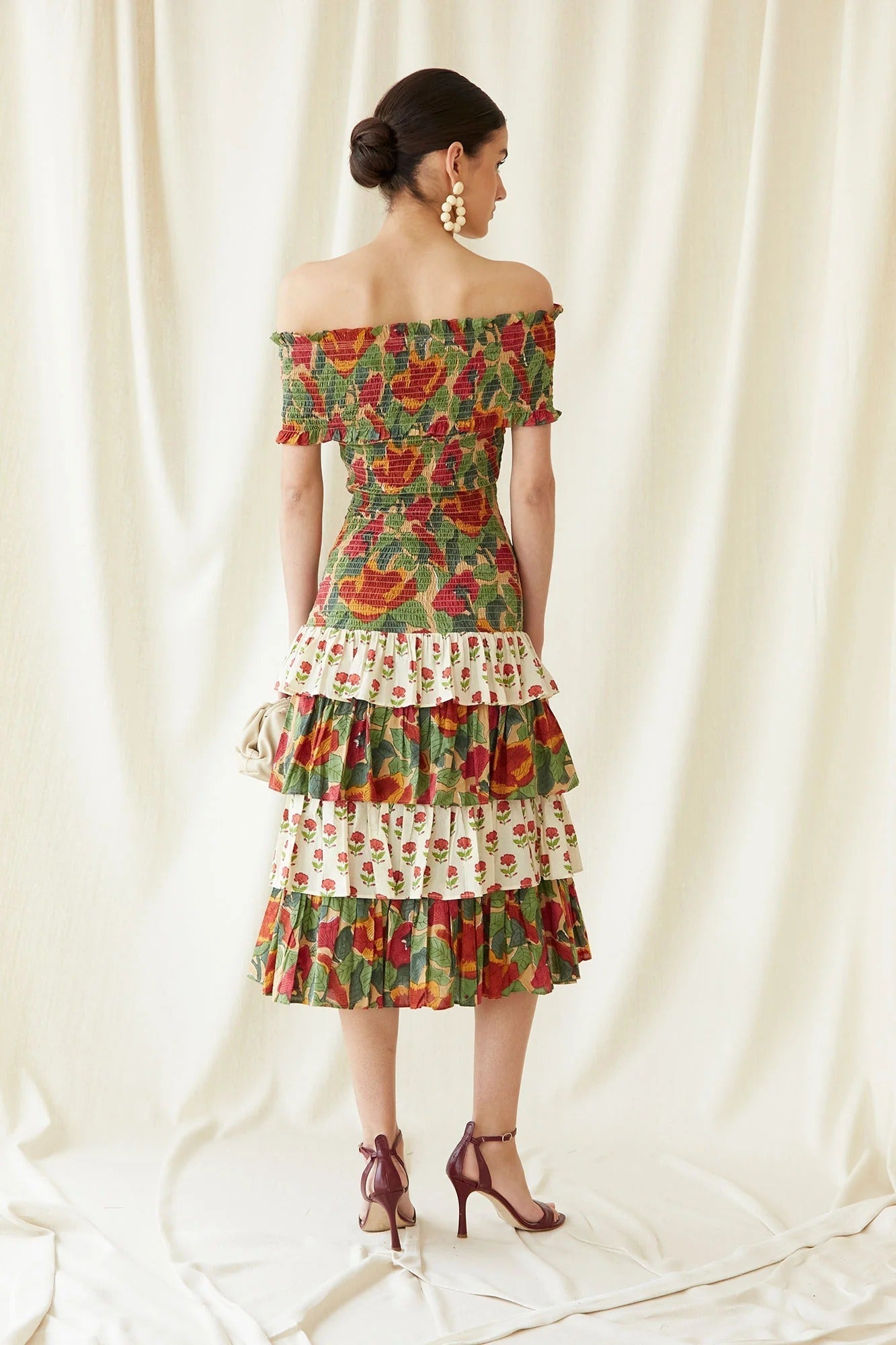 Maylis™ | Robe Midi Multicolore Chic