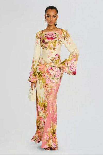 Mélina™ | Robe Longue Fleurie Été