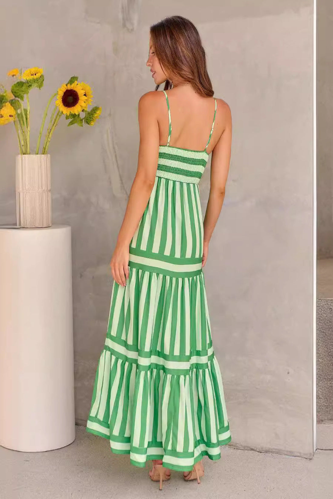 Mia™ | Robe Longue Maxi Été à Rayures