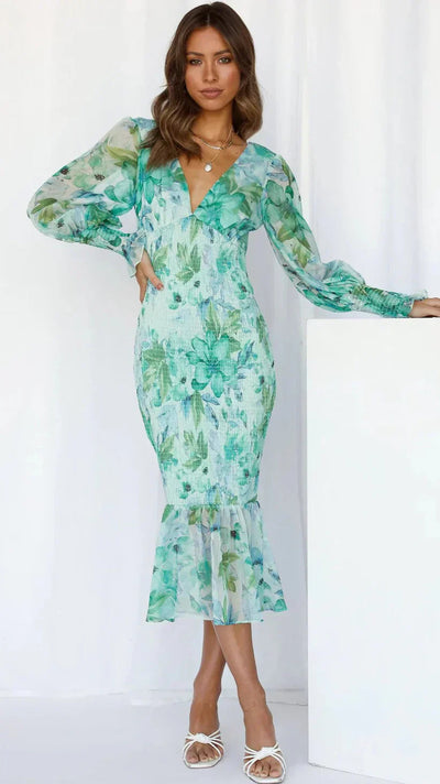 Miley™ | Robe Longue Fleurie Chic