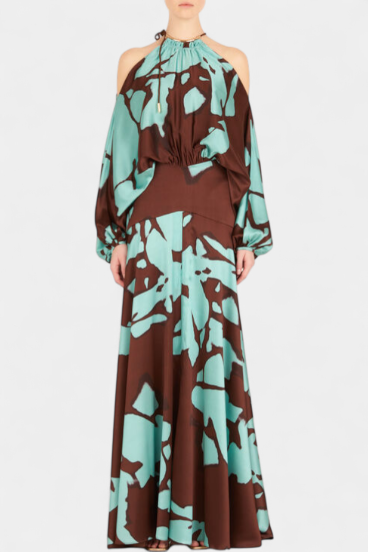 Monte™ | Robe Longue à Imprimé Abstrait