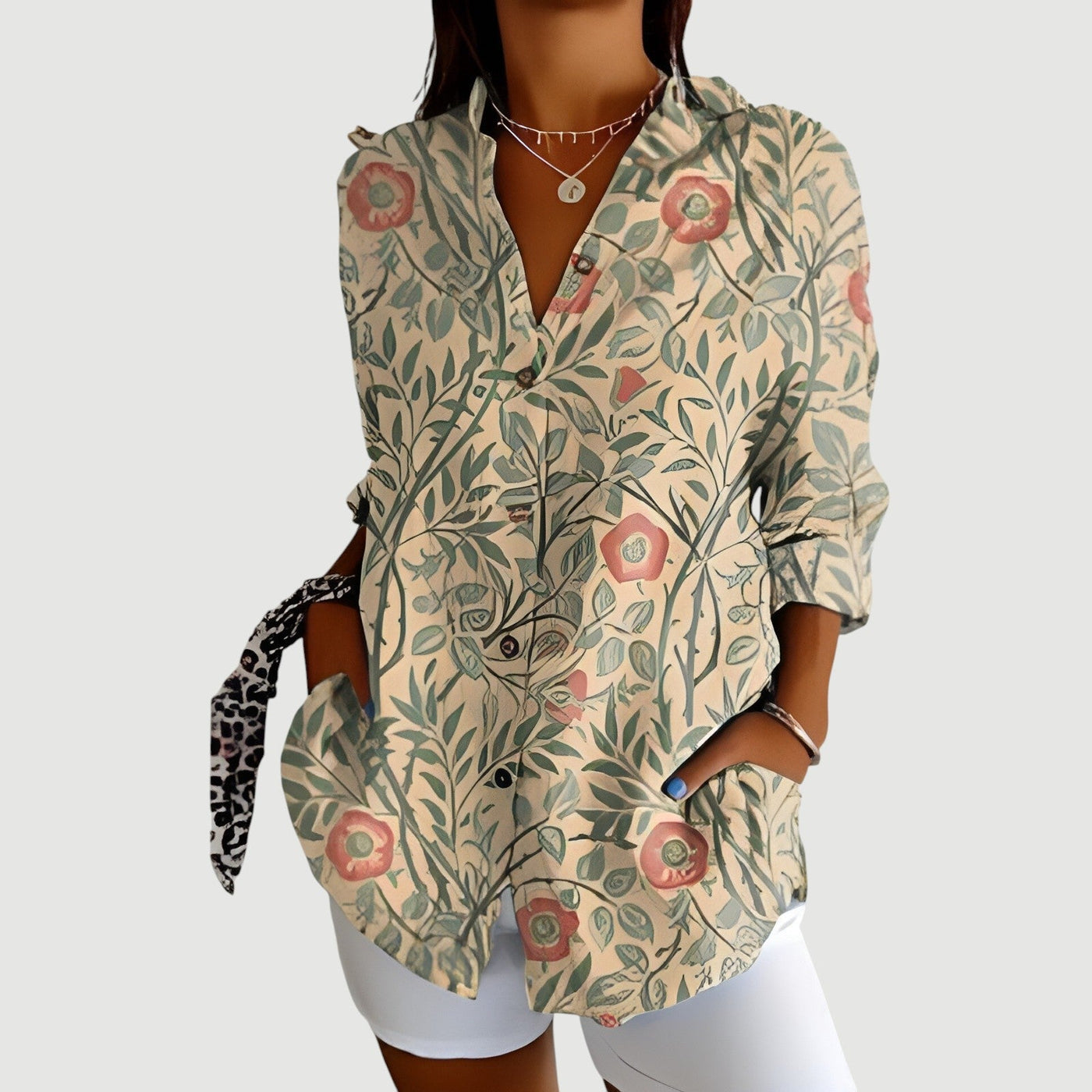 Nora™ | Blouse à Design Coloré.