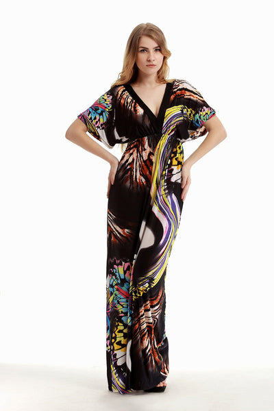 Ella™ | Robe Longue Papillon Coupe Flatteuse