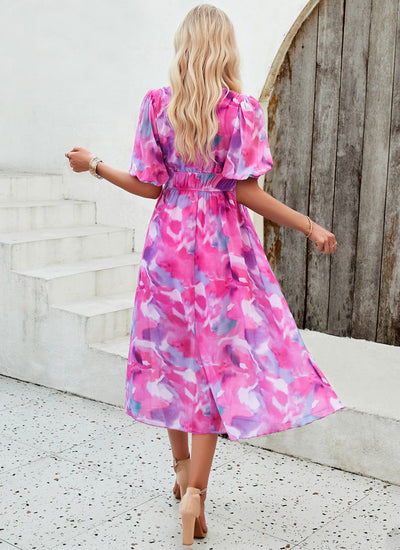 Sandra™ | Robe Fleurie Coupe Flatteuse Ventre