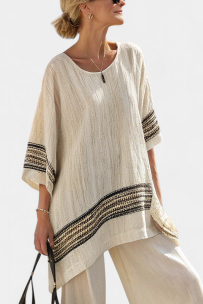 Isis™ | Ensemble Rayé Naturel