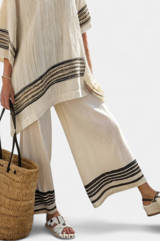 Isis™ | Ensemble Rayé Naturel