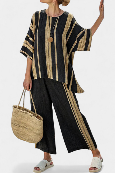 Léna™ | Ensemble Oversize Rayé