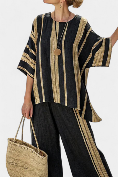Léna™ | Ensemble Oversize Rayé