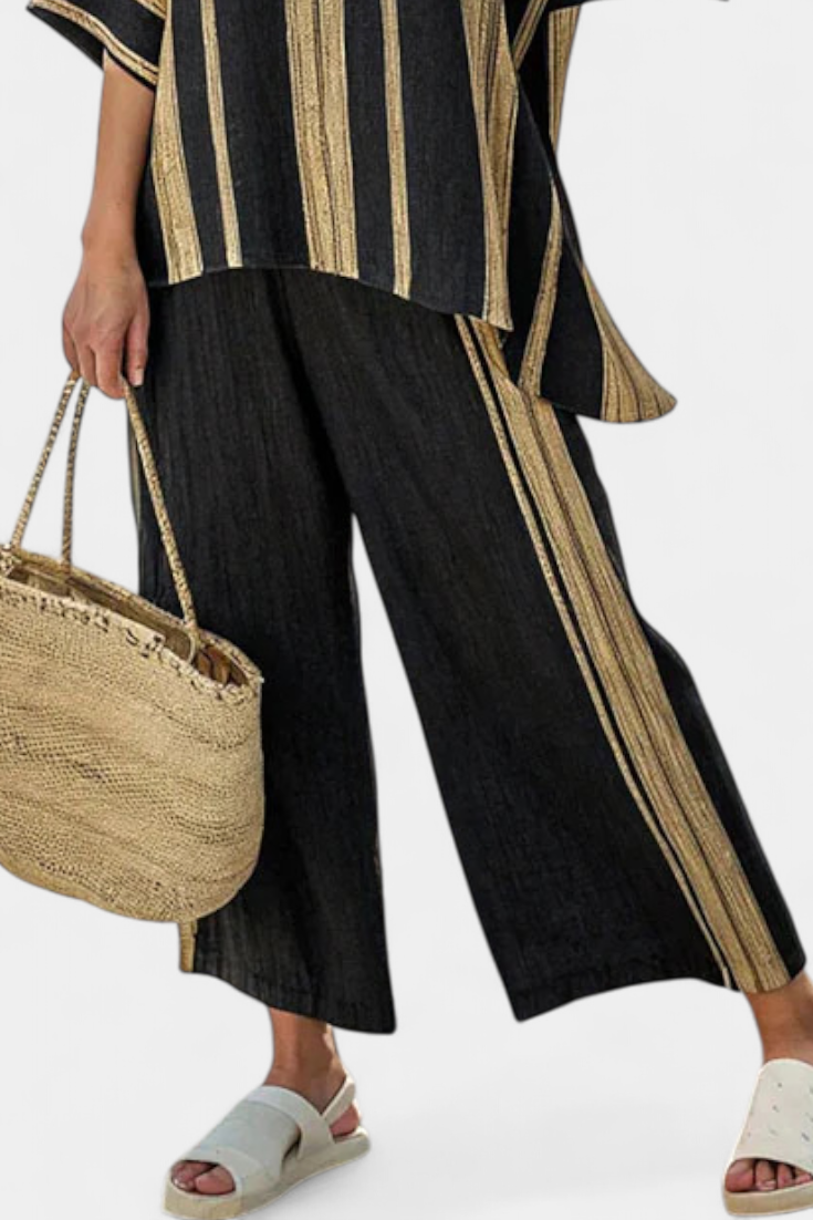 Léna™ | Ensemble Oversize Rayé