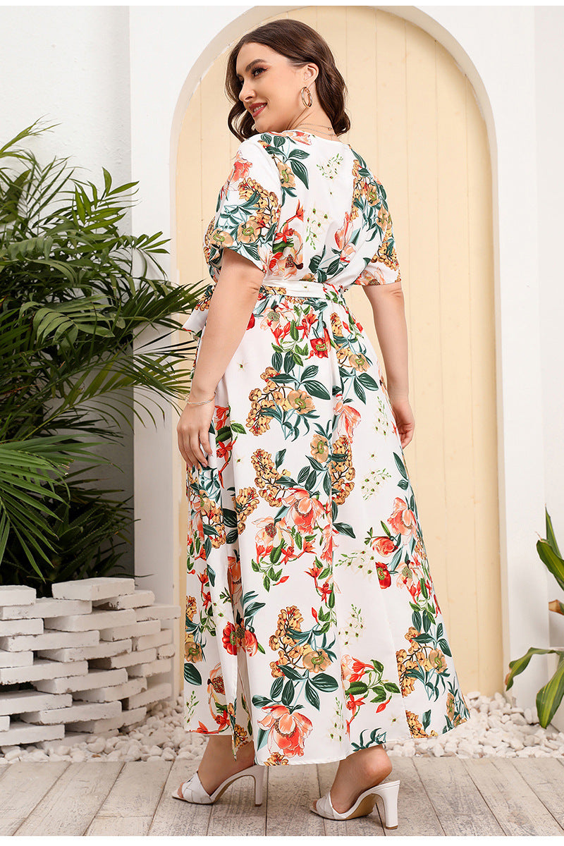 Mia™ | Robe Longue Fleurie Coupe Flatteuse