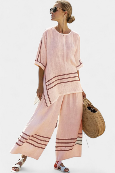 Mireille™ | Ensemble Asymétrique à Rayures
