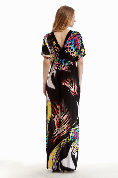 Ella™ | Robe Longue Papillon Coupe Flatteuse