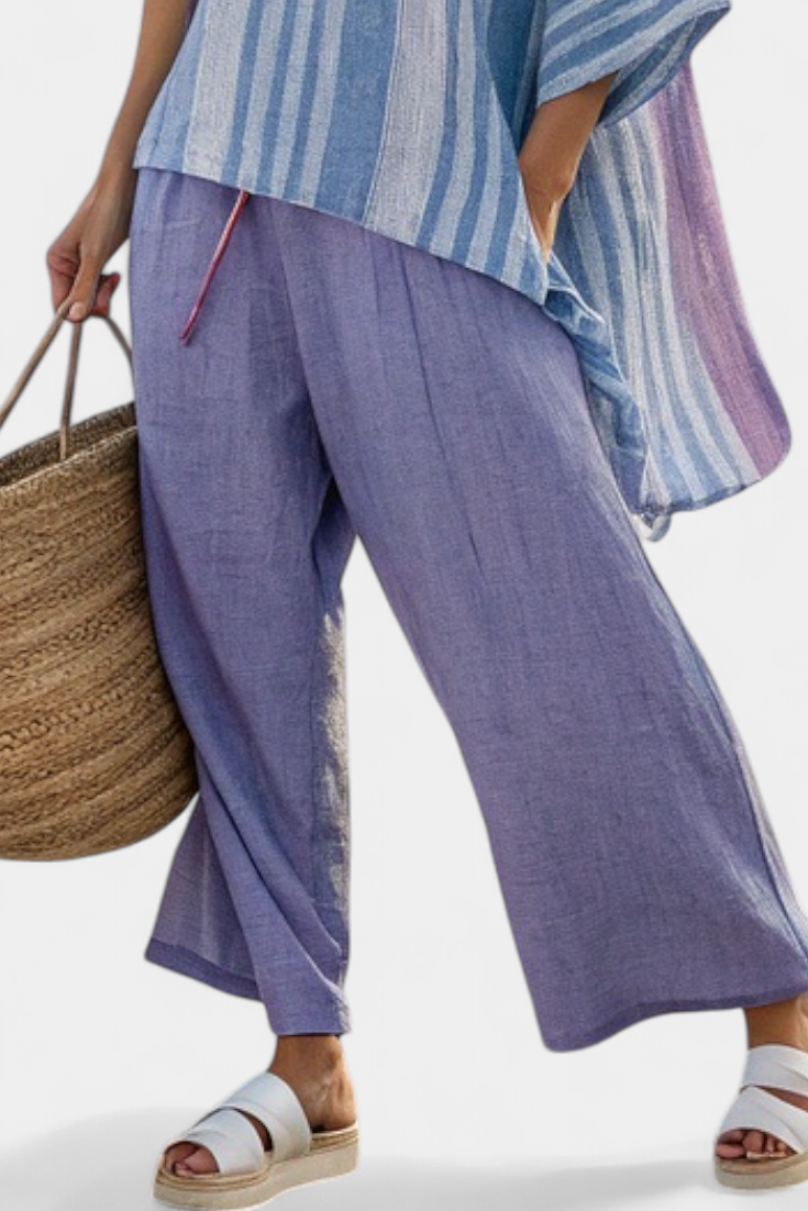 Laurine™ | Ensemble Lavande Rayé
