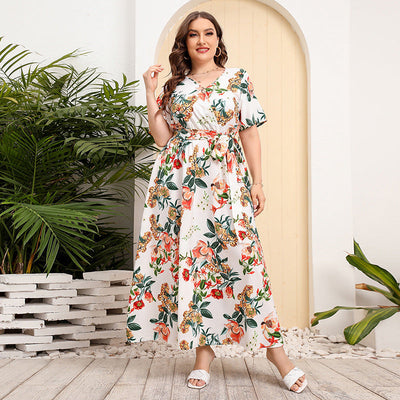 Mia™ | Robe Longue Fleurie Coupe Flatteuse