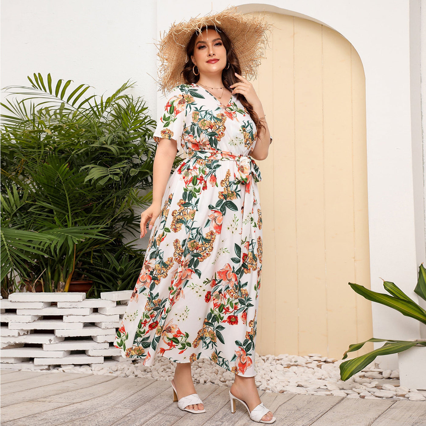 Mia™ | Robe Longue Fleurie Coupe Flatteuse