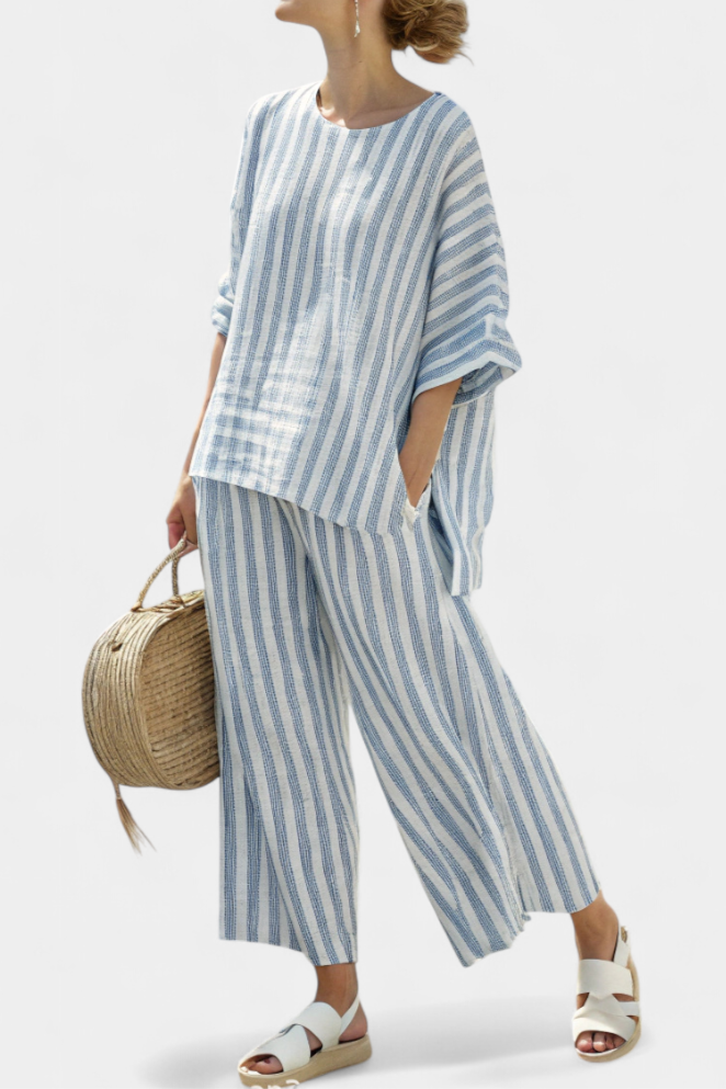 Marielle™ | Ensemble Oversize Rayé