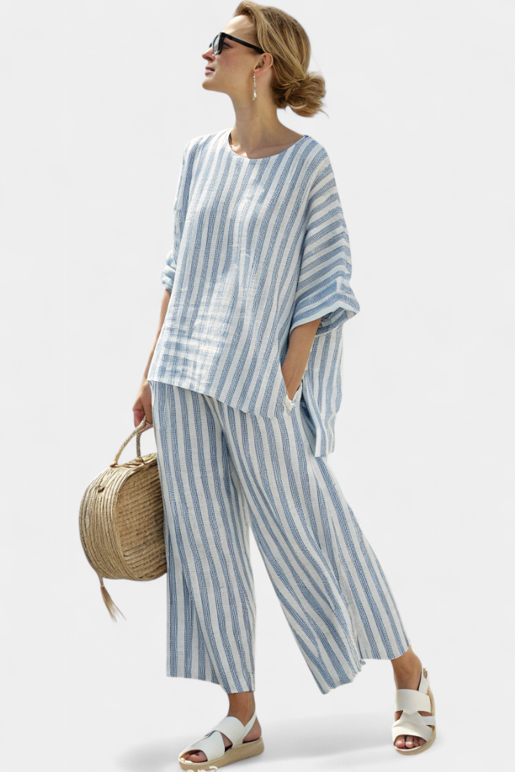 Marielle™ | Ensemble Oversize Rayé