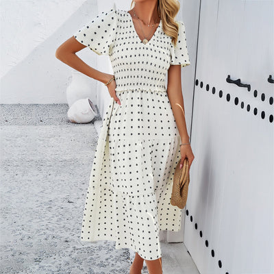 Lola™ | Robe à Pois Coupe Flatteuse