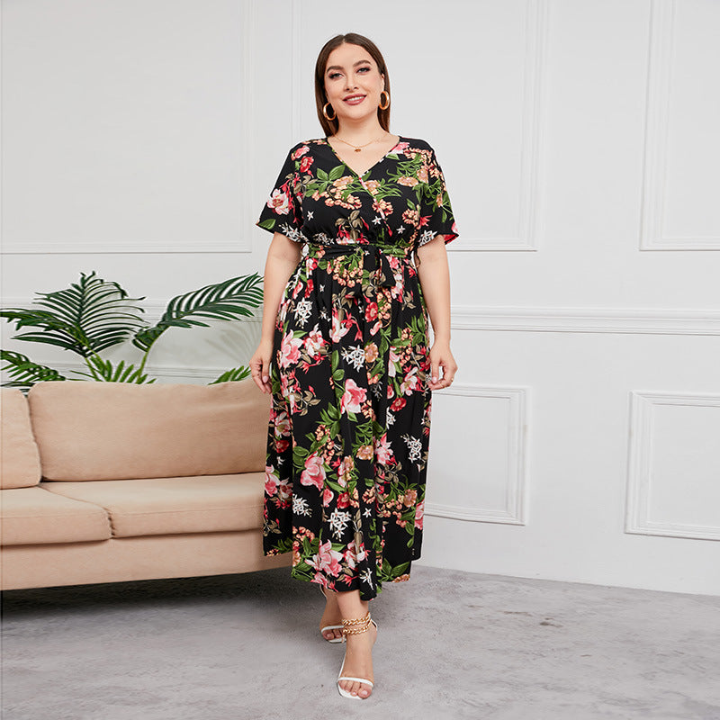Mia™ | Robe Longue Fleurie Coupe Flatteuse
