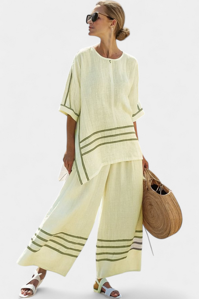 Mireille™ | Ensemble Asymétrique à Rayures