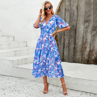 Sandra™ | Robe Fleurie Coupe Flatteuse Ventre