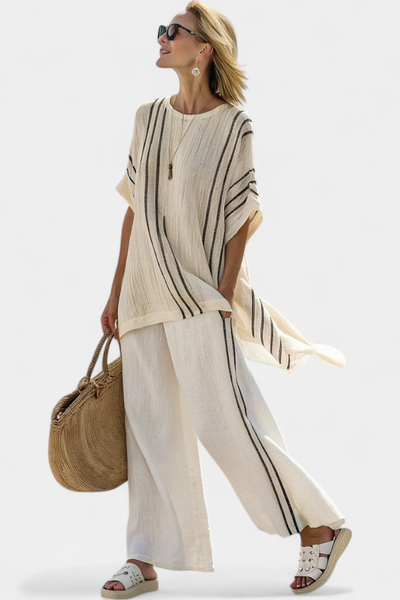 Cléa™ | Ensemble Rayé Marfil