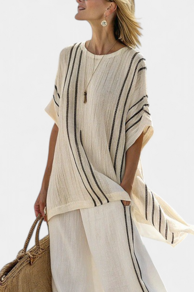 Cléa™ | Ensemble Rayé Marfil