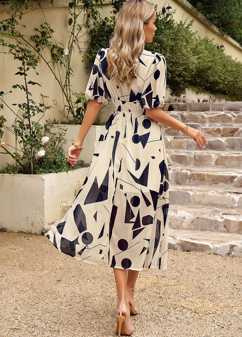 Ruby™ | Robe Midi Fleurie Coupe Flatteuse