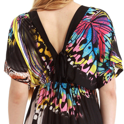 Ella™ | Robe Longue Papillon Coupe Flatteuse