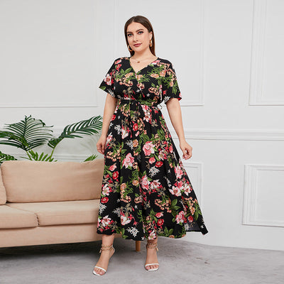 Mia™ | Robe Longue Fleurie Coupe Flatteuse