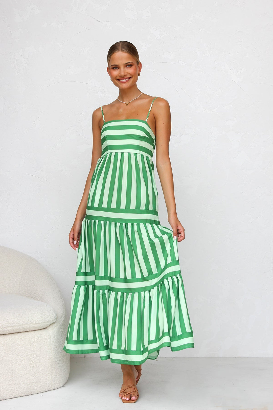 Vert et blanc / XL