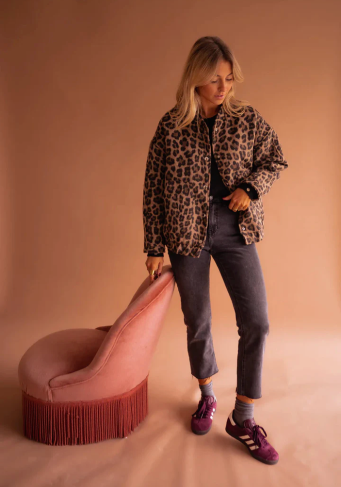LEONA™ | Blouson Bomber Léopard