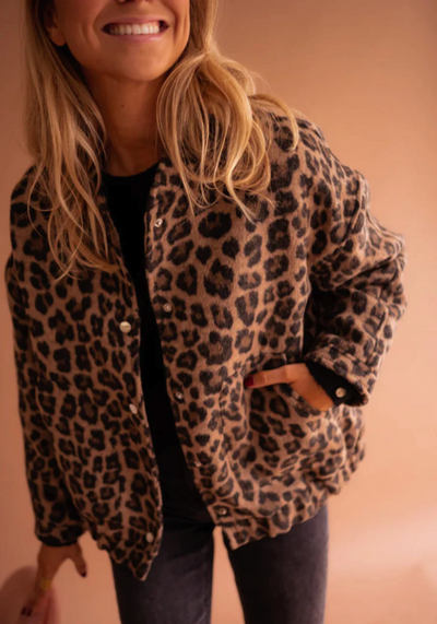 LEONA™ | Blouson Bomber Léopard
