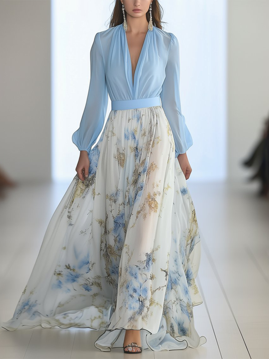 Elena™ | Robe Longue Fleurie