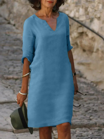 Nadine™ | Robe Élégante avec Décolleté en V