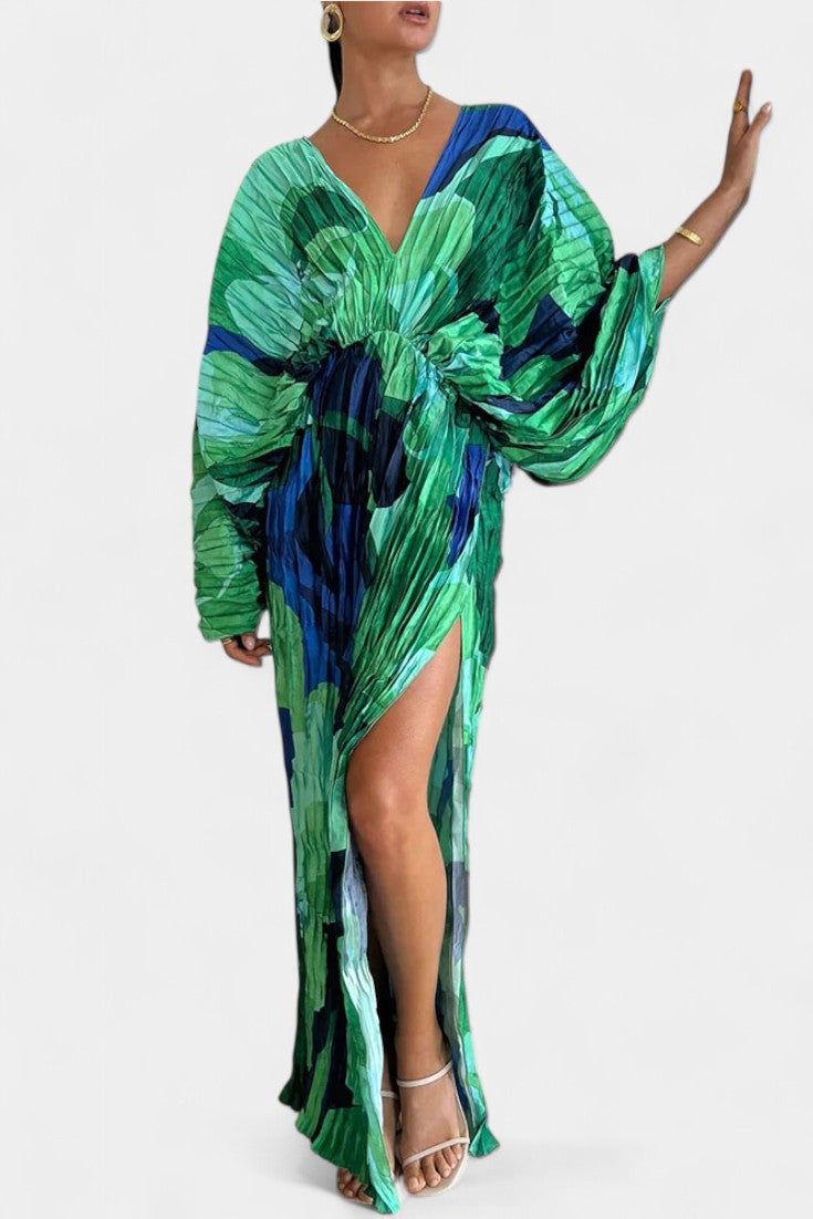 Rebecca™ | Robe Maxi Découpée avec Plis