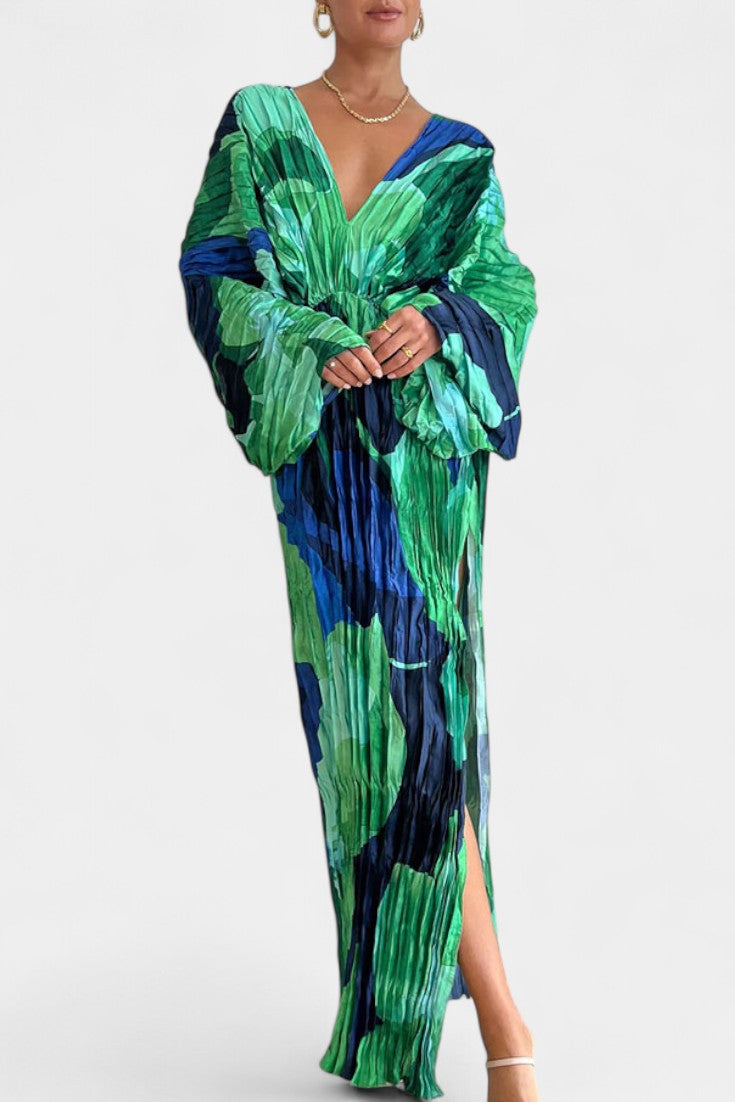Rebecca™ | Robe Maxi Découpée avec Plis