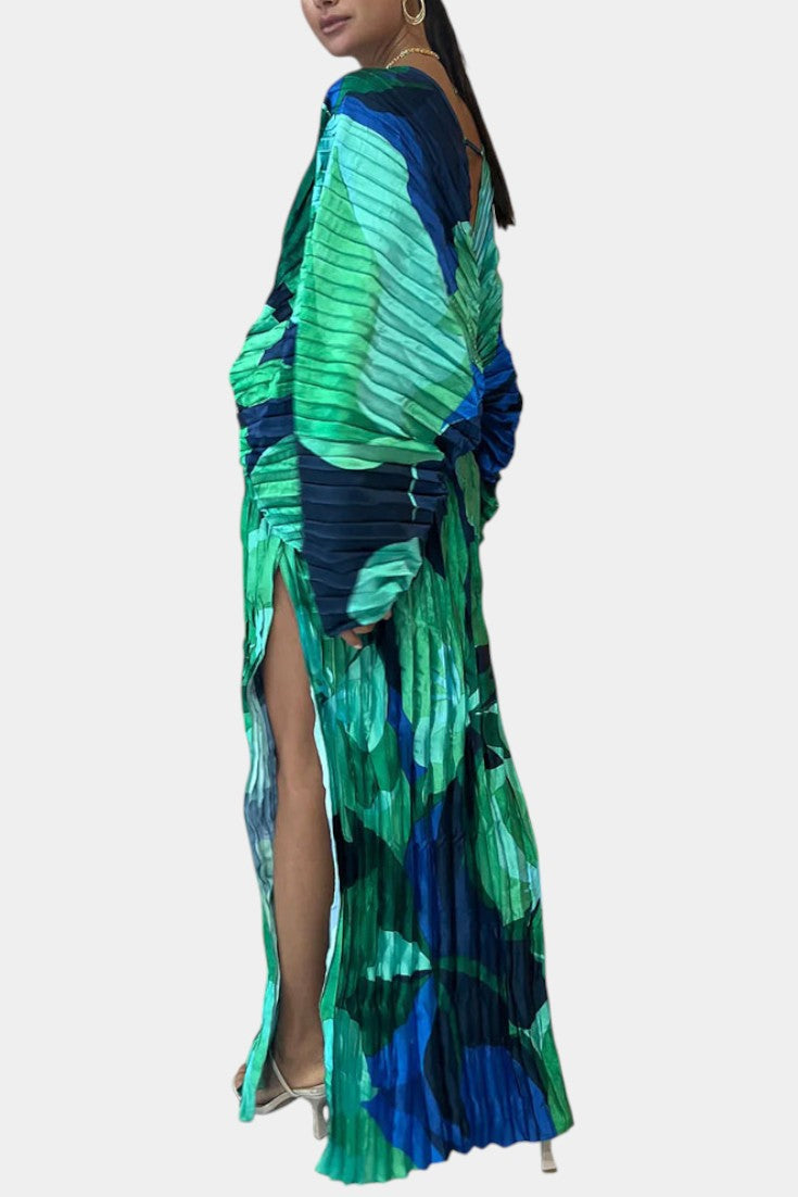 Rebecca™ | Robe Maxi Découpée avec Plis