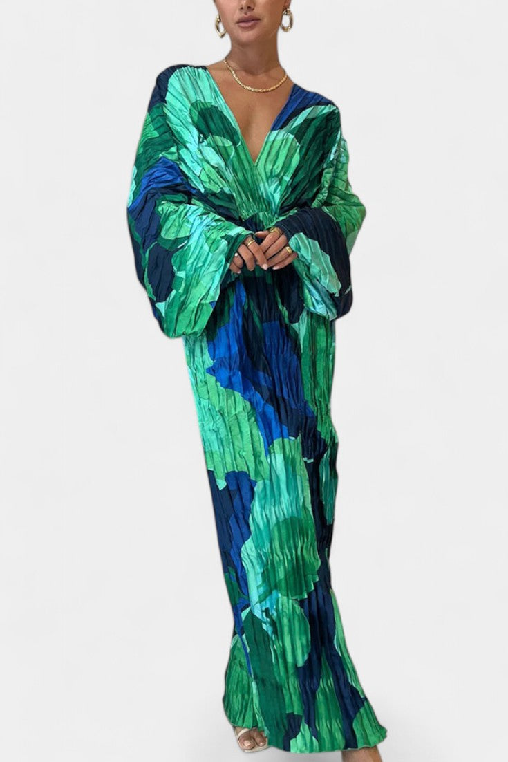 Rebecca™ | Robe Maxi Découpée avec Plis