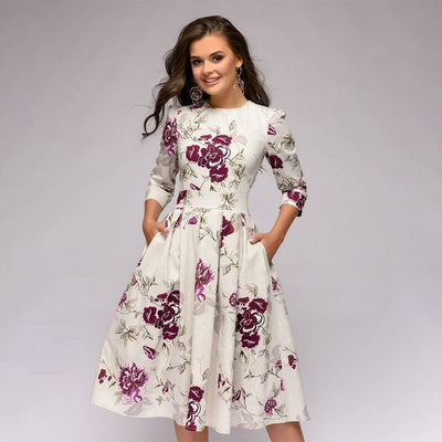 Sibylle™ | Robe Fleurie