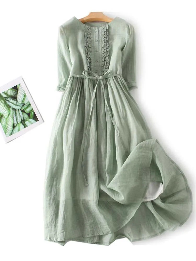 Ally™ | Robe Longue Vintage