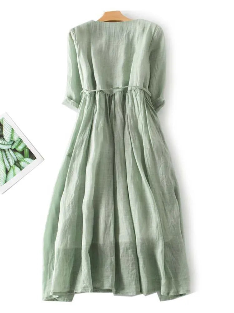 Ally™ | Robe Longue Vintage