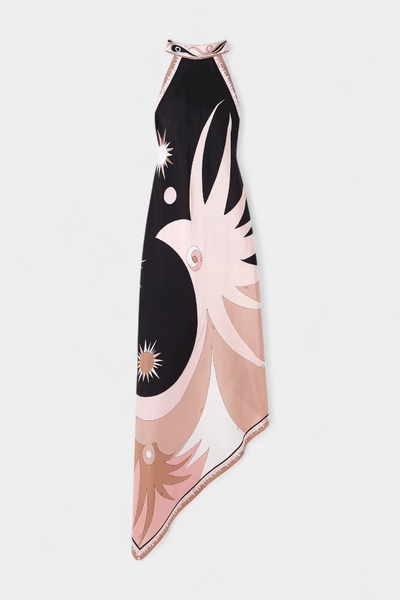 Rosenda™ | Robe Dos Nu Imprimé Abstrait