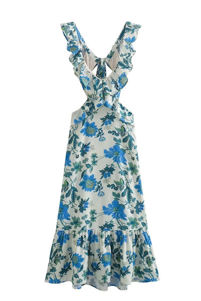 Ariella™ | Robe à Volants Fleurie